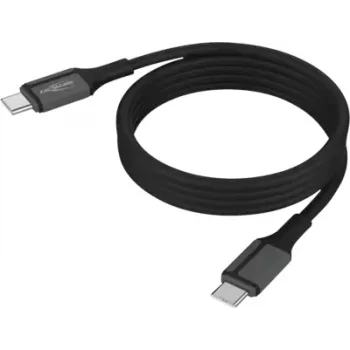 ANSMANN magnetinis USB-C silikoninis kabelis 120 cm juodas