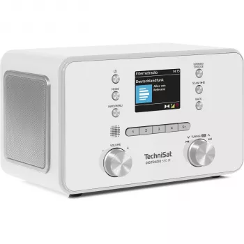 TechniSat DigitRadio 550 IR Internet DAB+ FM radijas su Bluetooth, Spotify Connect, 20W stereo, spalvotu TFT ekranu, baltas