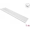 Delock lipnus kabelių kanalas su stumdomu dangteliu 20 x 10 mm, 1 m, 5 vnt., baltas