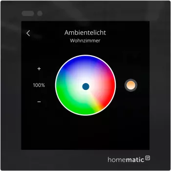 Homematic IP Glass Display sieninis termostatas (HmIP-WGD) - juodas