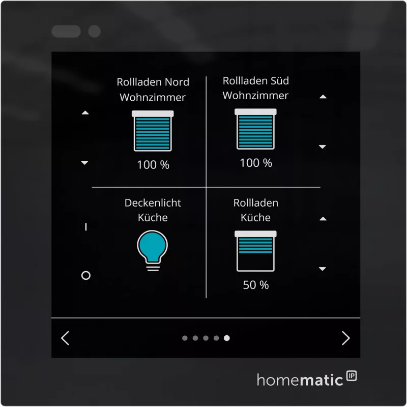 Homematic IP Glass Display sieninis termostatas (HmIP-WGD) - juodas