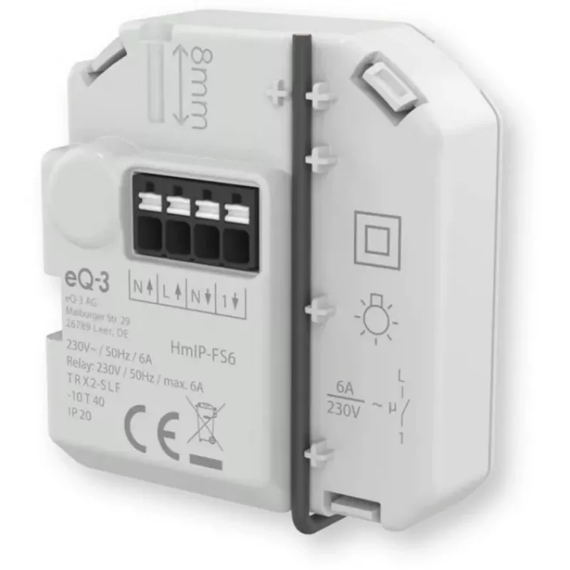 Homematic IP įleidžiamas perjungimo aktuatorius 6A