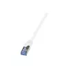LogiLink PrimeLine Cat.6A/7 S/FTP PIMF Patch Laidas, 600 MHz, 1,5 m, baltas