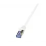 LogiLink PrimeLine Cat.6A/7 S/FTP PIMF Patch Laidas, 600 MHz, 1,5 m, baltas