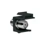 LogiLink NK0018B Keystone F-Type 75 omų mova (moteris į moterį), juoda
