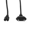 LogiLink maitinimo laidas Europlug CEE 7/16 į IEC C7, juodas, 7,5 m