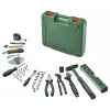 Bosch 63 dalių rankinių įrankių rinkinys žaliame dėkle