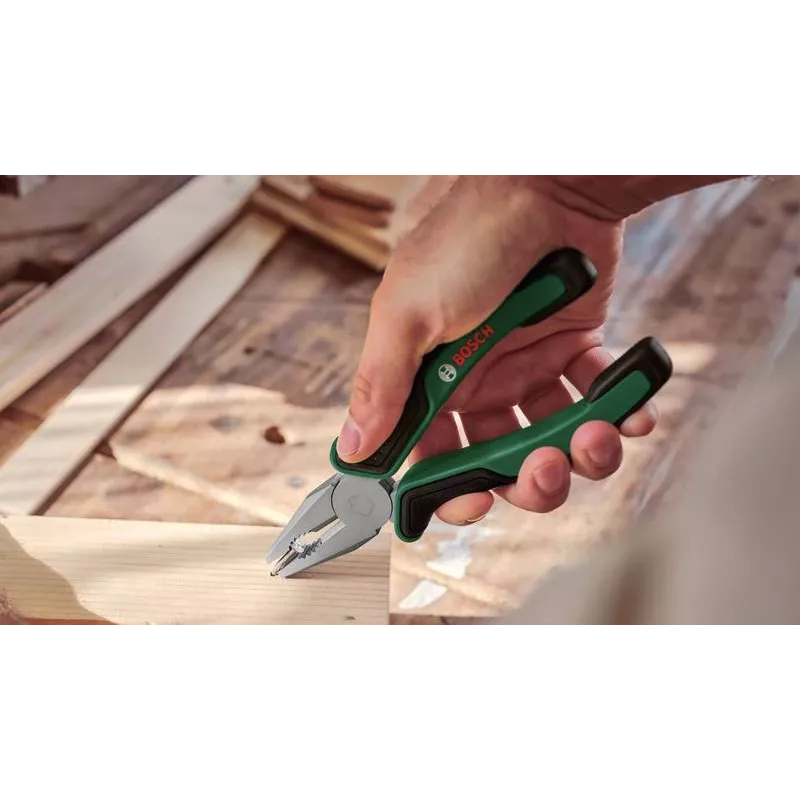 Bosch 73 dalių namų įrankių rinkinys žaliame kietame dėkle