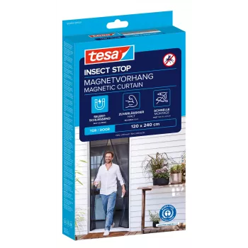tesa Insect Stop magnetinis tinklelis nuo vabzdžių durims, antracitas, 1,2 x 2,4 m
