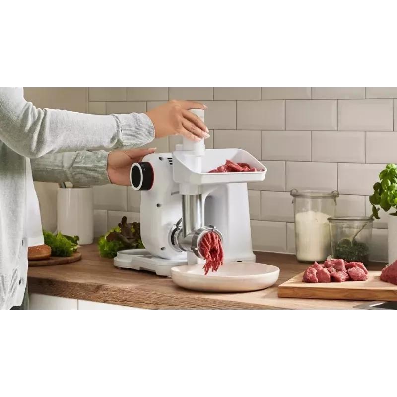 Bosch MUZS2FWW mėsmalės priedas MUM2/MUM5 virtuvės mašinoms - baltas