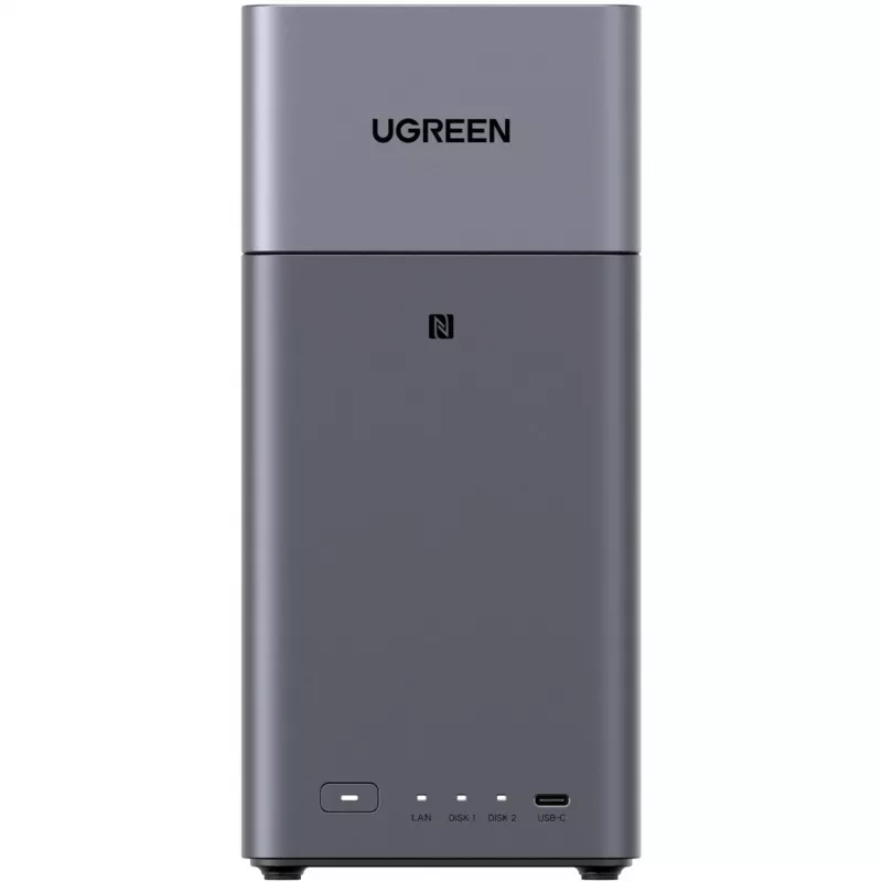 UGREEN DH2300 komplektas su 2x Seagate IronWolf NAS 4TB CMR (juoda)