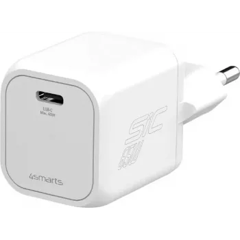 4smarts PDPlug SiC 45W USB-C sieninis įkroviklis, baltas
