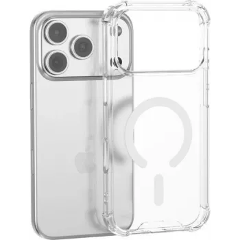 4SMARTS Hybrid Case Ibiza, skirtas Apple iPhone 18 Pro Max / 17 Pro Max, MagSafe – permatomas