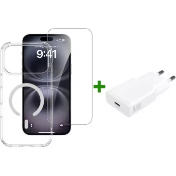 4SMARTS 3-in-1 Premium Starter Set, skirtas Apple iPhone 18 Pro Max / 17 Pro