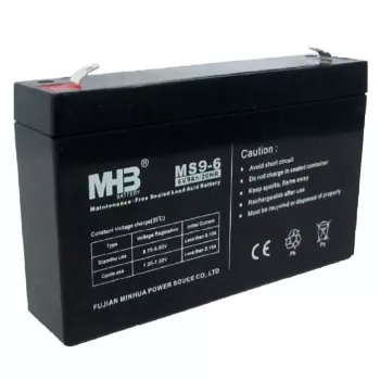 PowerWalker Battery MHB MS9-6 6V 9Ah sandarus švino rūgšties akumuliatorius UPS sistemoms