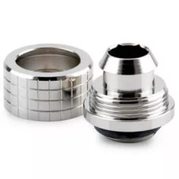 Thermal Grizzly DeltaMate kompresinė jungtis, žalvaris – blizgus nikelis, ST13 (13 mm išorinis skersmuo, G1/4 inch)