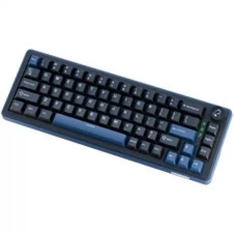 Ducky OK-M 65 mechaninė žaidimų klaviatūra, 65% formos faktorius, karštai keičiami jungikliai, RGB foninis apšvietimas, ANSI išdėstymas, KTT Baby Blue jungikliai