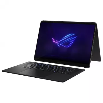 ASUS ROG Zephyrus Duo GX651AR-SR042W žaidimų nešiojamas kompiuteris, 16 colių 3K OLED jutiklinis 120Hz, Intel Core Ultra 9 386H, 32GB LPDDR5x, 2TB SSD, GeForce RTX 5070 Ti 12GB, Windows 11 Home, vokiška QWERTZ klaviatūra