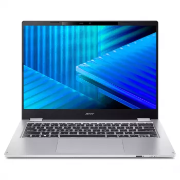 Acer TravelMate P4 P414-55-TCO-5880 14 colių Full HD verslo nešiojamas kompiuteris - Intel Core Ultra 5 225U, 16GB LPDDR5X, 512GB PCIe Gen4 SSD, Windows 11 Pro, Wi-Fi 6E, Thunderbolt 4, apšviečiama klaviatūra, pirštų atspaudų skaitytuvas