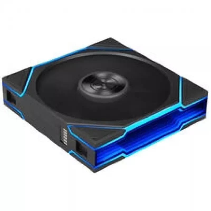 Lian Li UNI FAN TL FLEX Wireless ARGB Reverse Blade 120mm ventiliatorių rinkinys (3 vnt.) su valdikliu, juodos spalvos