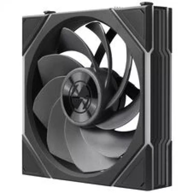 Lian Li UNI FAN TL FLEX Wireless ARGB Reverse Blade 120mm ventiliatorių rinkinys (3 vnt.) su valdikliu, juodos spalvos