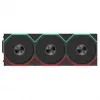 Lian Li UNI FAN TL FLEX Wireless ARGB Reverse Blade 120mm ventiliatorių rinkinys (3 vnt.) su valdikliu, juodos spalvos
