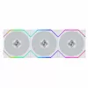 Lian Li UNI FAN TL FLEX Wireless ARGB Reverse Blade 120mm ventiliatoriaus 3 vnt. komplektas su valdikliu - balta