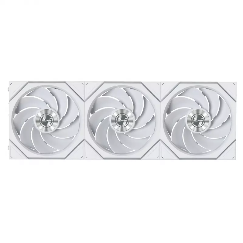 Lian Li UNI FAN TL FLEX Wireless ARGB Reverse Blade 120mm ventiliatoriaus 3 vnt. komplektas su valdikliu - balta