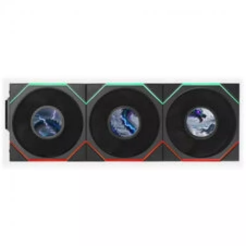 Lian Li UNI FAN TL LCD FLEX Wireless 120 mm ARGB LCD ventiliatorius - juodas, 3 vnt. komplektas su valdikliu