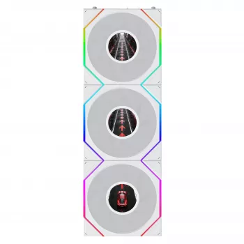 Lian Li UNI FAN TL120 LCD FLEX Wireless ARGB 120mm PWM ventiliatorius 3 vnt. balti