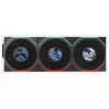 Lian Li UNI FAN TL LCD FLEX Wireless ARGB Reverse Blade 120 mm ventiliatorius 3 vnt. su valdikliu, juodas