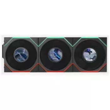 Lian Li UNI FAN TL LCD FLEX Wireless ARGB Reverse Blade 120 mm ventiliatorius 3 vnt. su valdikliu, juodas