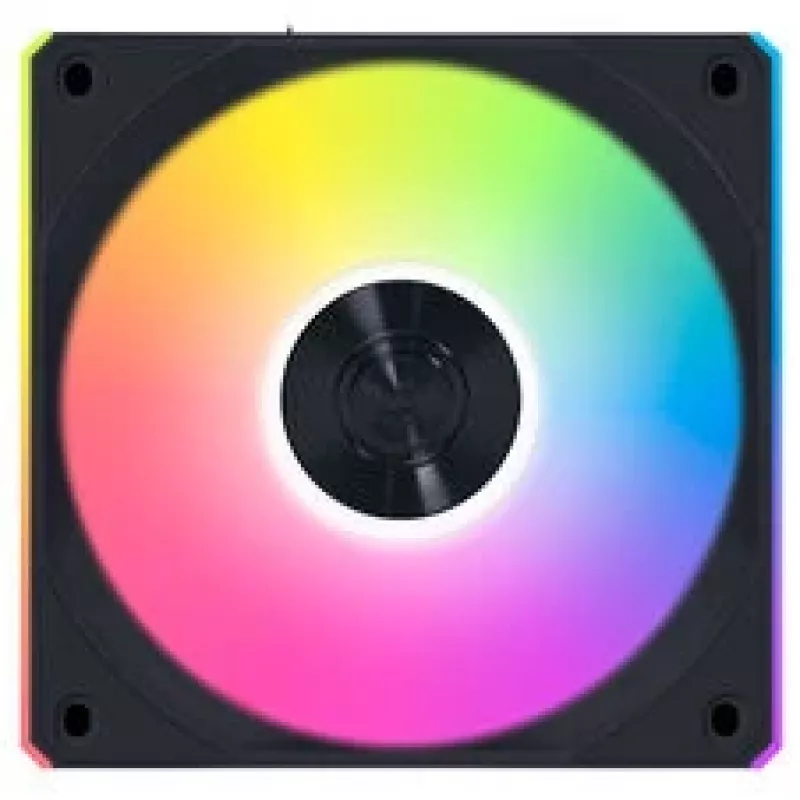 Lian Li UNI FAN CL FLEX Wireless ARGB Reverse Blade 120mm PWM ventiliatorių rinkinys (3 vnt.) su valdikliu, juodos spalvos