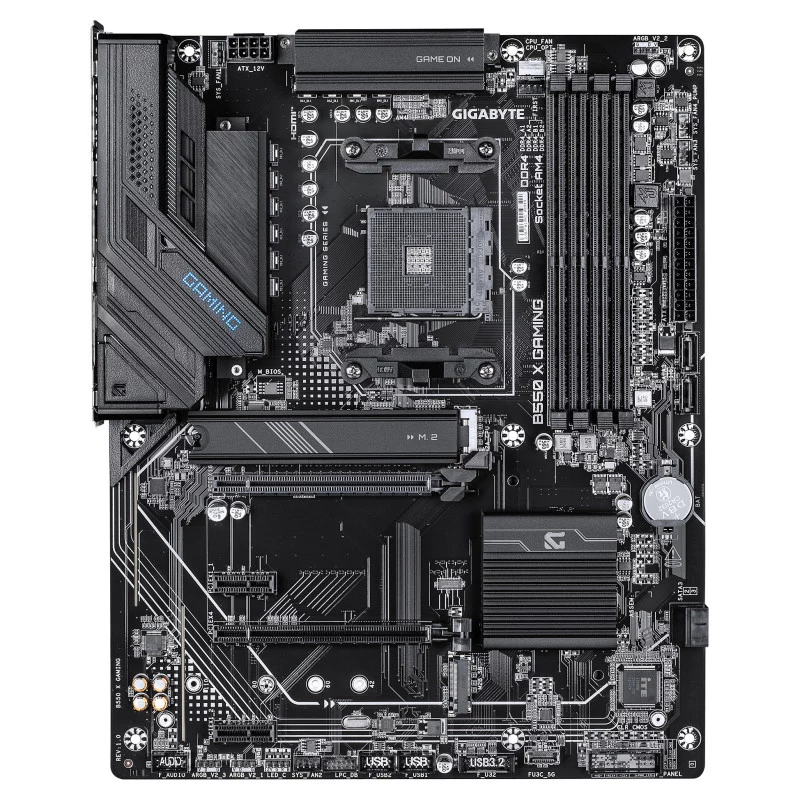 GIGABYTE B550 X Gaming AM4 ATX pagrindinė plokštė su DDR4, 2.5GbE, Wi-Fi 6, 2x M.2
