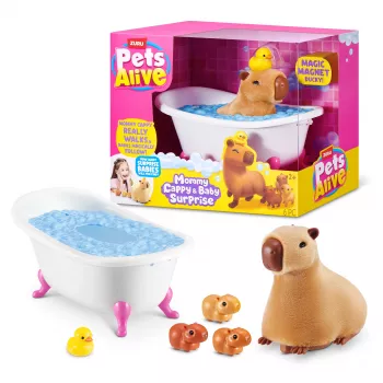 ZURU Pets Alive Mommy Capybara ir Baby Surprise interaktyvus žaislas