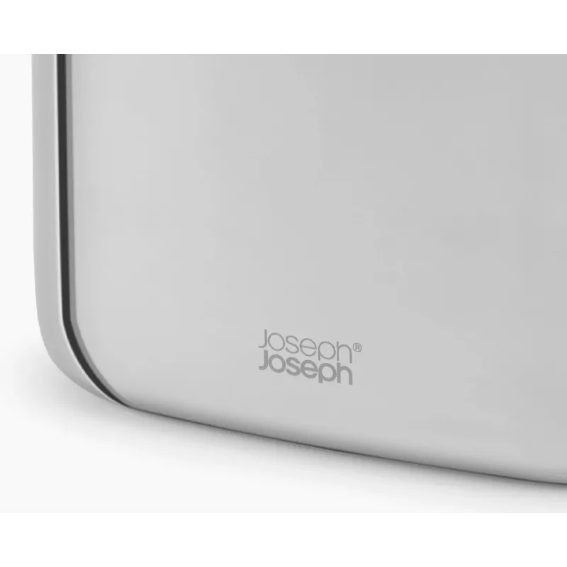 Joseph Joseph EasyStore Luxe didelis dantų šepetėlių stovas iš nerūdijančio plieno