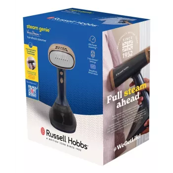 Russell Hobbs Steam Genie VacuSteam 28550-56 rankinis drabužių garintuvas – 1800 W, 200 ml, baltas/mėlynas