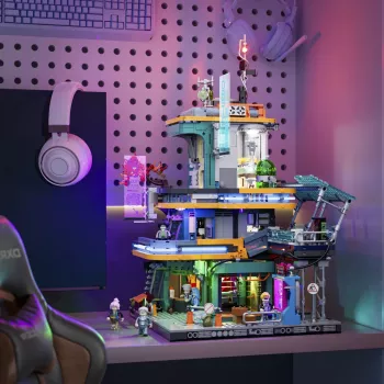 LUMIBRICKS Cyberpunk Neoncity - Apartment 1000 dalių dėlionė