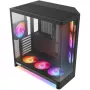 NZXT H6 RGB+ 2026 vidutinio bokšto oro srauto žaidimų korpusas, juodas, grūdintas stiklas