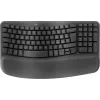 Logitech Ergo Series Wave Keys for Business belaidė ergonomiška klaviatūra, italų išdėstymas, Graphite