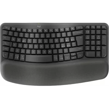 Logitech Ergo Series Wave Keys for Business belaidė ergonomiška klaviatūra, italų išdėstymas, Graphite