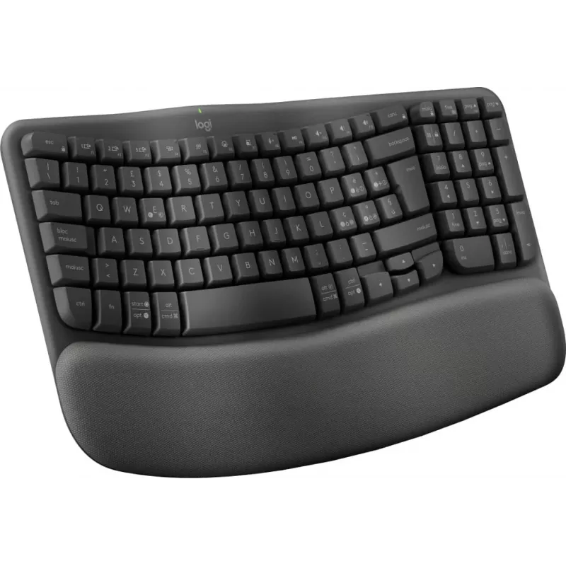 Logitech Ergo Series Wave Keys for Business belaidė ergonomiška klaviatūra, italų išdėstymas, Graphite