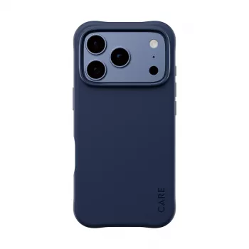 PANZERGLASS CARE Samba dėklas iPhone 17/18 Pro - itališkai mėlynas, MagSafe, perdirbtas TPU, apsauga nuo kritimo 3,6 m