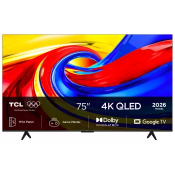 TCL 75P7L 75 colių QLED 4K Google TV su Dolby Vision ir HDR10+
