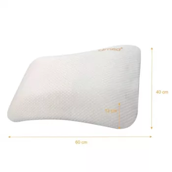 MDH VARIO PILLOW profiliuota ortopedinė pagalvė miegui – Memory Foam, Tencel užvalkalas, vidutinio kietumo, kontūrinė kaklo atrama, hipoalerginė