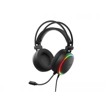 Genesis Neon 614 RGB USB žaidimų ausinės su mikrofonu, juodos