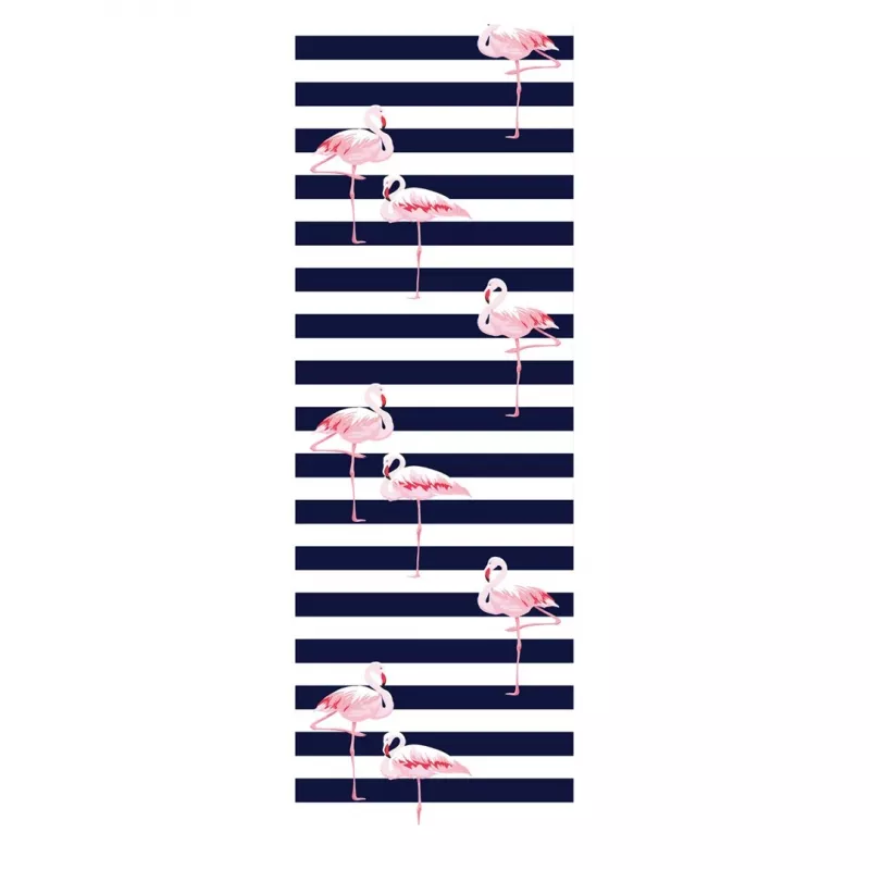 GRB GreenBlue GB183 Classic Beech Deck Chair su flamingo raštu