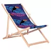 GRB GreenBlue GB183 Classic Beech paplūdimio kėdė su tukanu