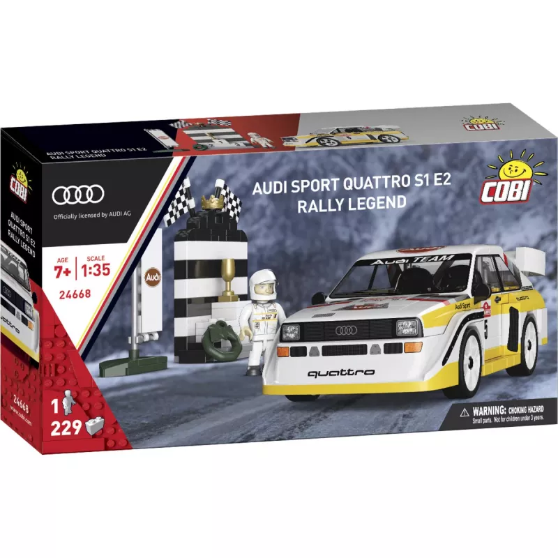 COBI Audi Sport quattro S1 E2 (1985) 1:35 mastelio konstruktorius