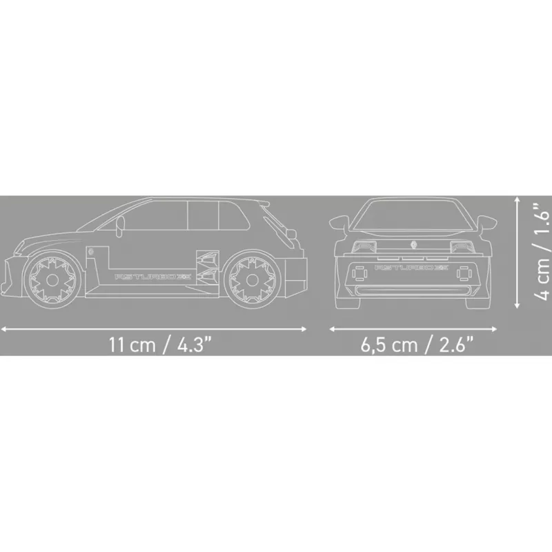 COBI Renault 5 Turbo 3E Konstruktorius, 1:35 mastelis (216 detalių)